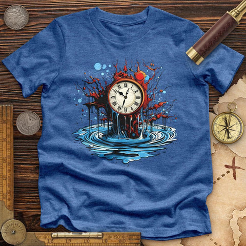 Clock Tattoo Clipart High Quality Tee Heather True Royal / S