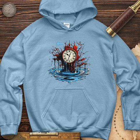 Clock Tattoo Clipart Hoodie Light Blue / S