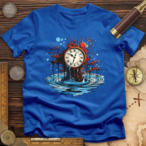 Clock Tattoo Clipart T-Shirt Royal / S