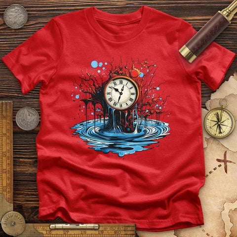 Clock Tattoo Clipart T-Shirt Red / S
