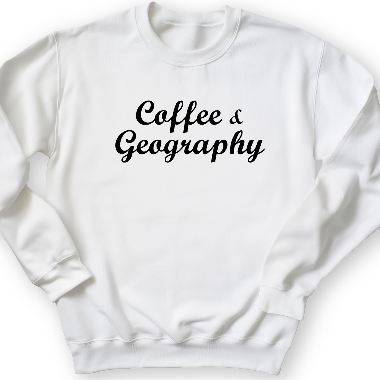 Coffee and Geography Crewneck White / S