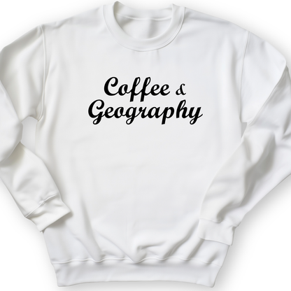 Coffee and Geography Crewneck White / S