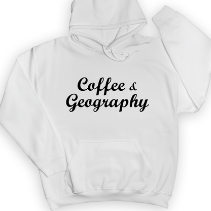 Coffee and Geography Hoodie White / S