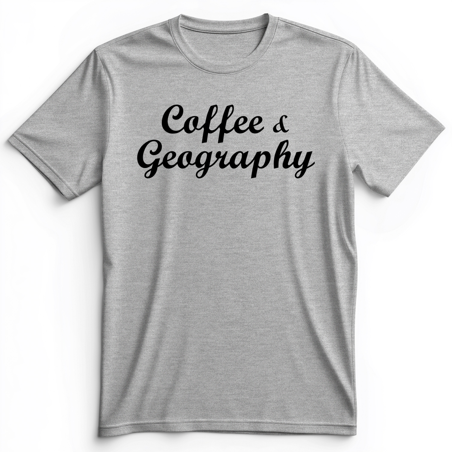 Coffee and Geography Premium Tee Athletic Heather / S