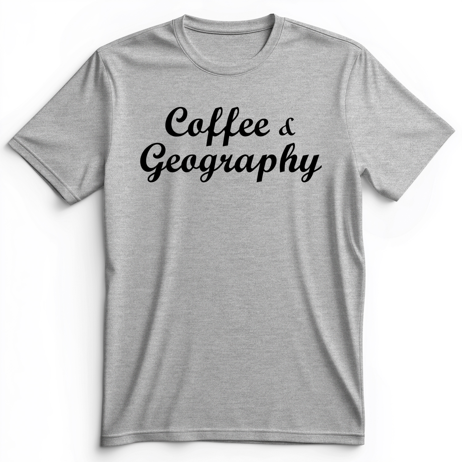 Coffee and Geography Premium Tee Athletic Heather / S