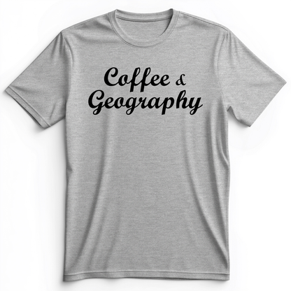 Coffee and Geography Premium Tee Athletic Heather / S
