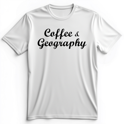 Coffee and Geography Premium Tee White / S
