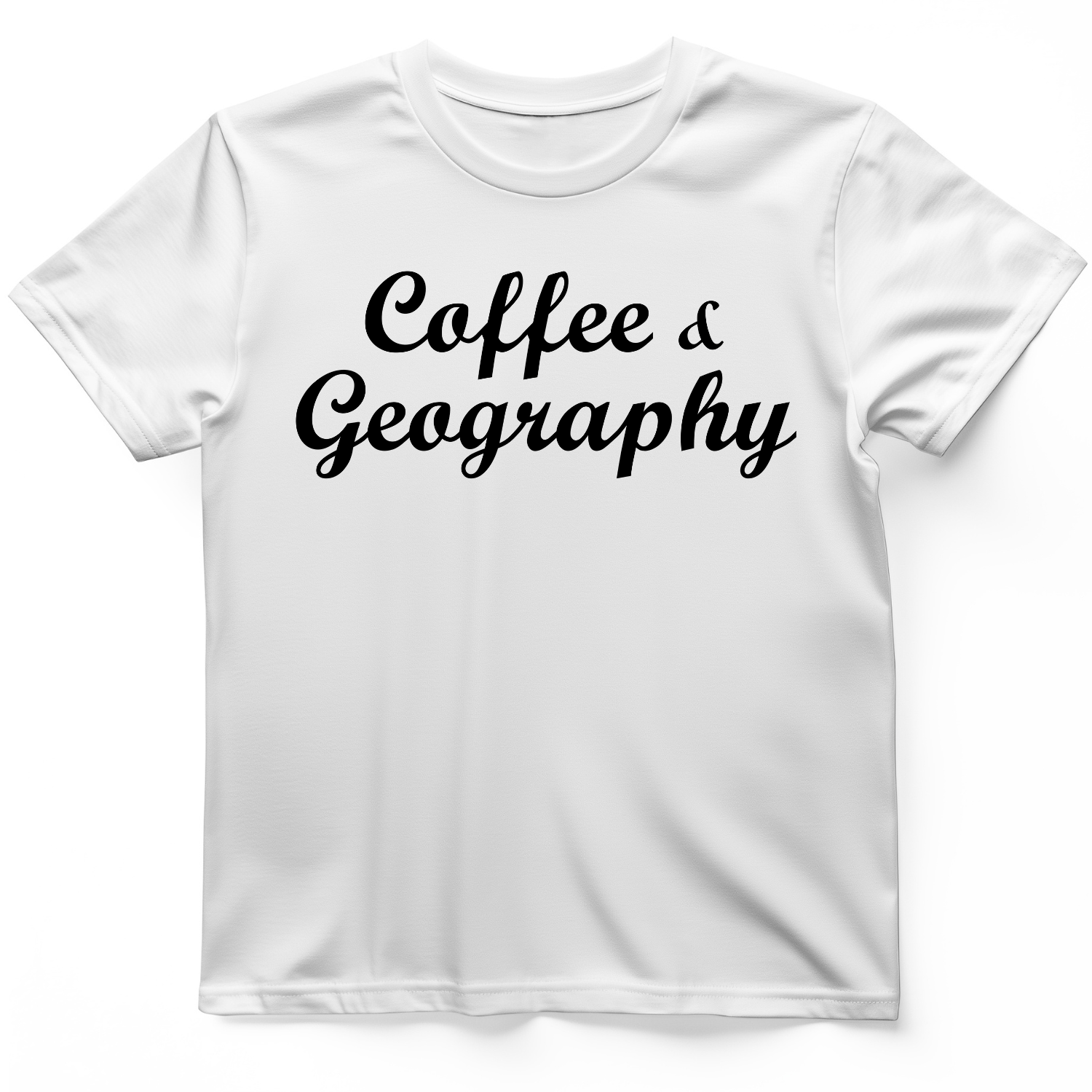 Coffee and Geography T-Shirt White / S