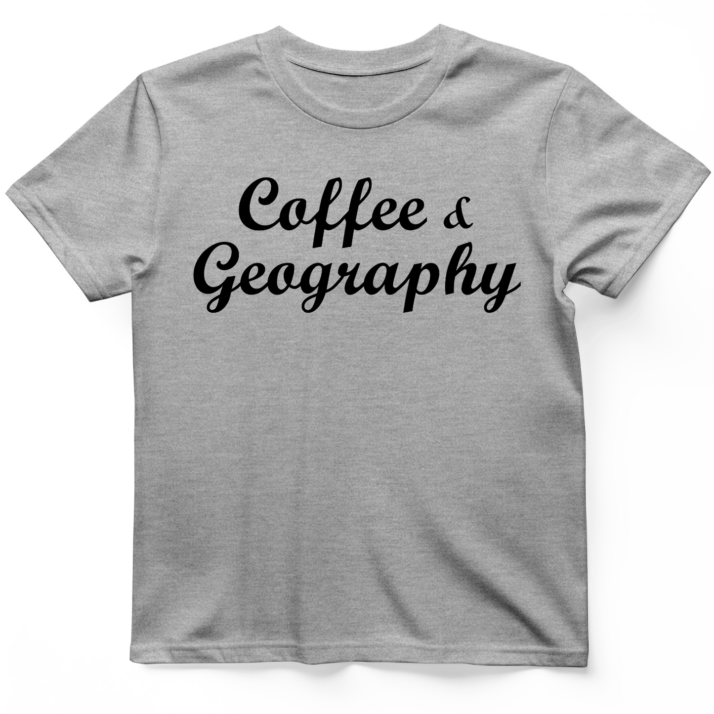 Coffee and Geography T-Shirt Sport Grey / S