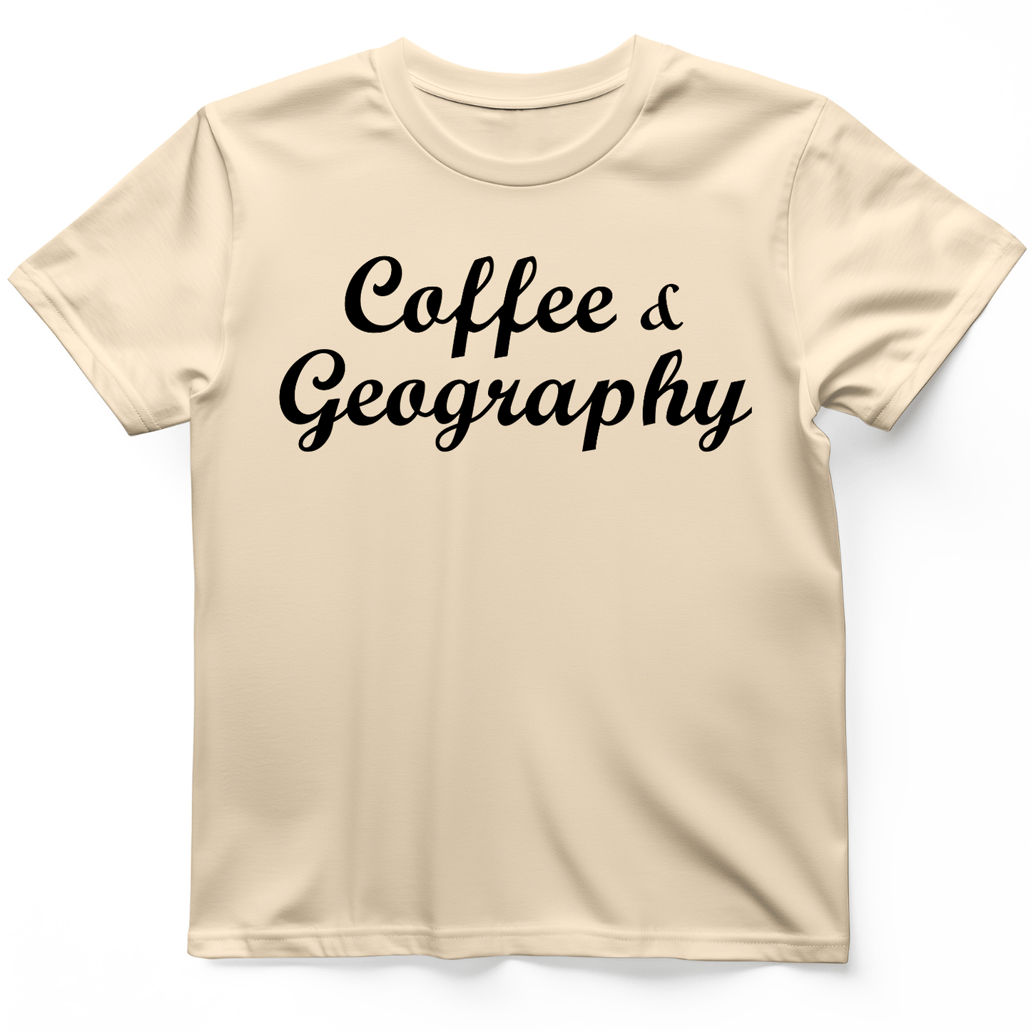 Coffee and Geography T-Shirt Natural / S
