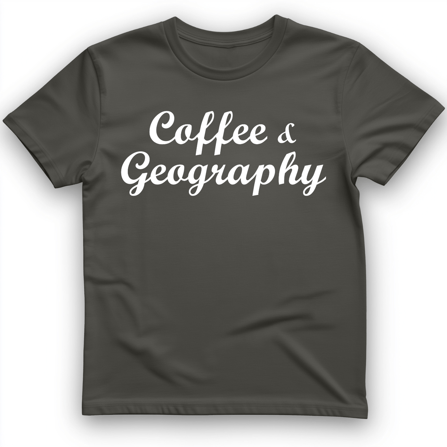 Coffee and Geography T-Shirt Charcoal / S