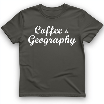 Coffee and Geography T-Shirt Charcoal / S