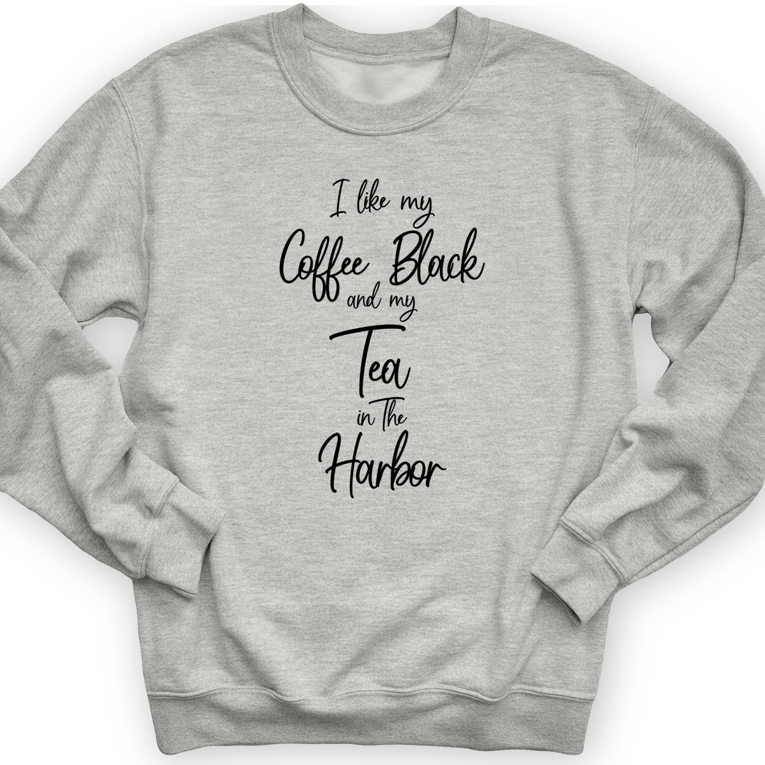 Coffee Black Crewneck Sport Grey / S