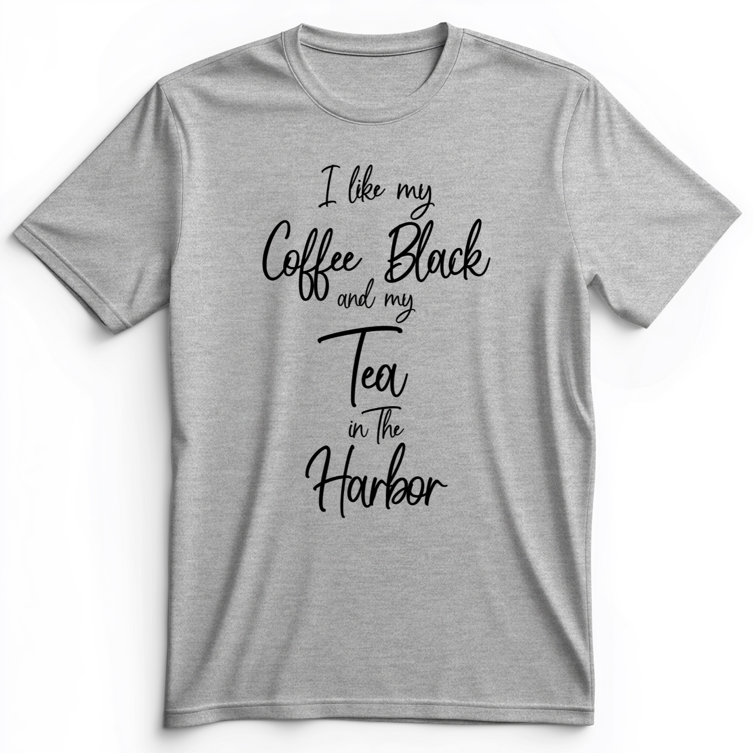 Coffee Black Premium Tee Athletic Heather / S