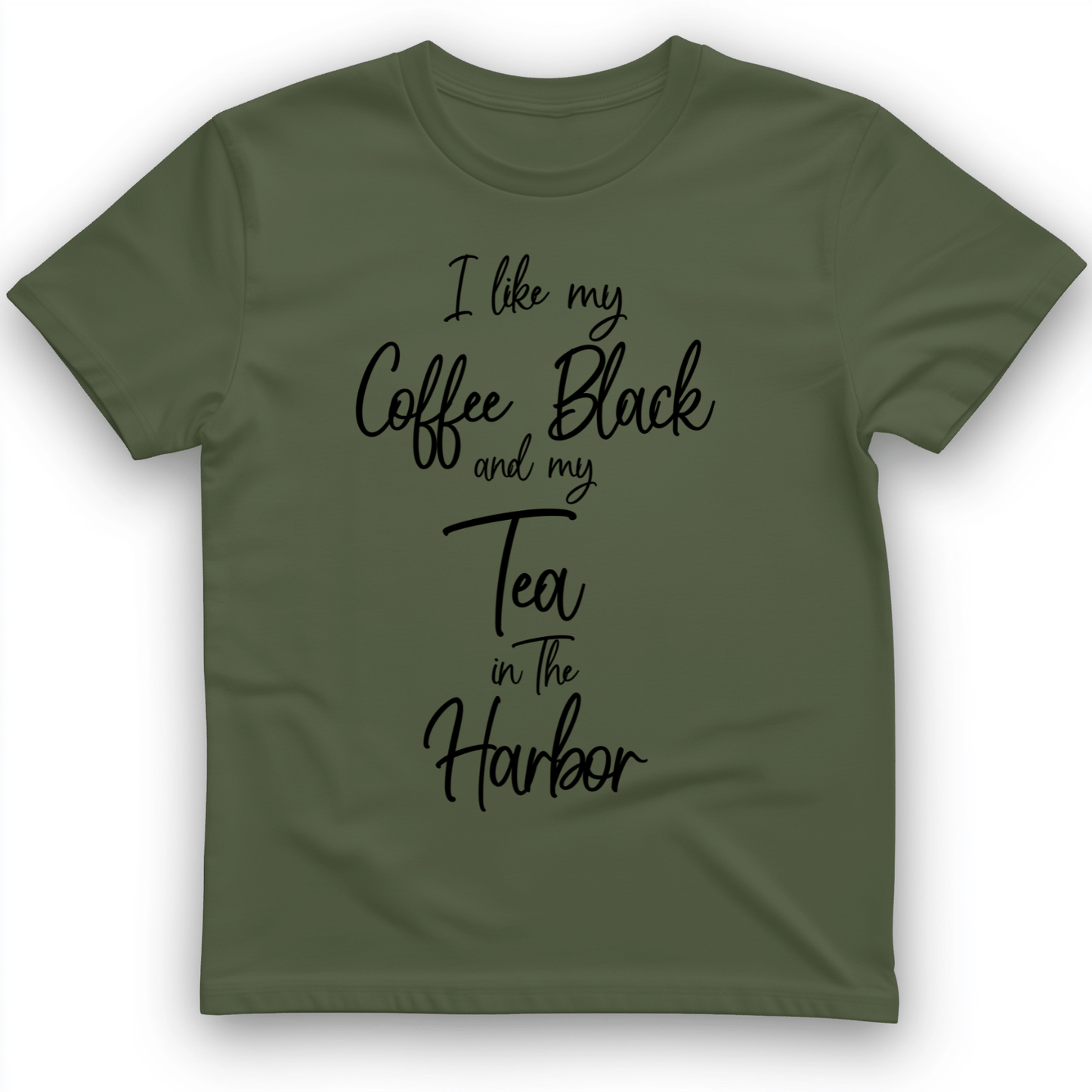 Coffee Black T-Shirt Military Green / S