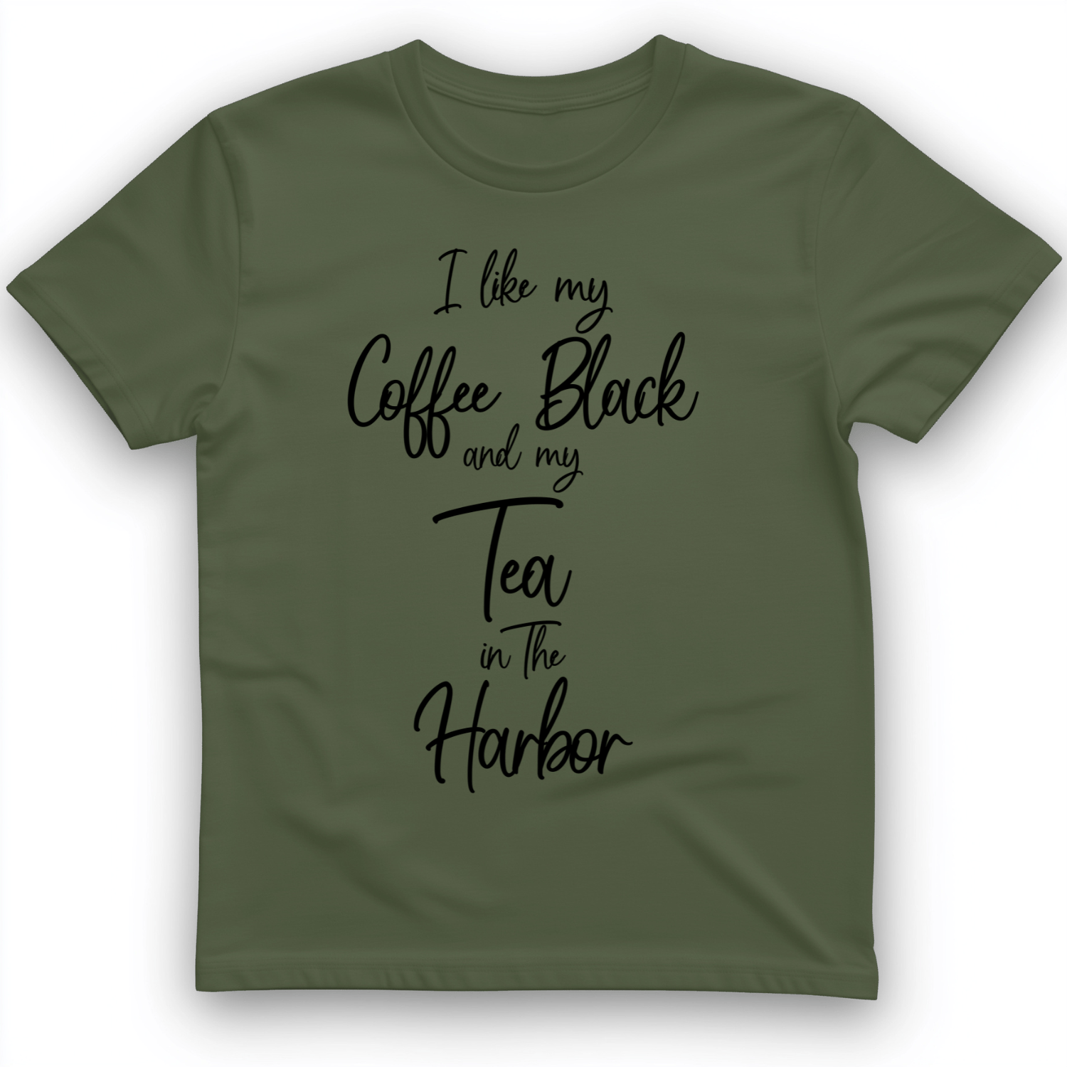 Coffee Black T-Shirt Military Green / S