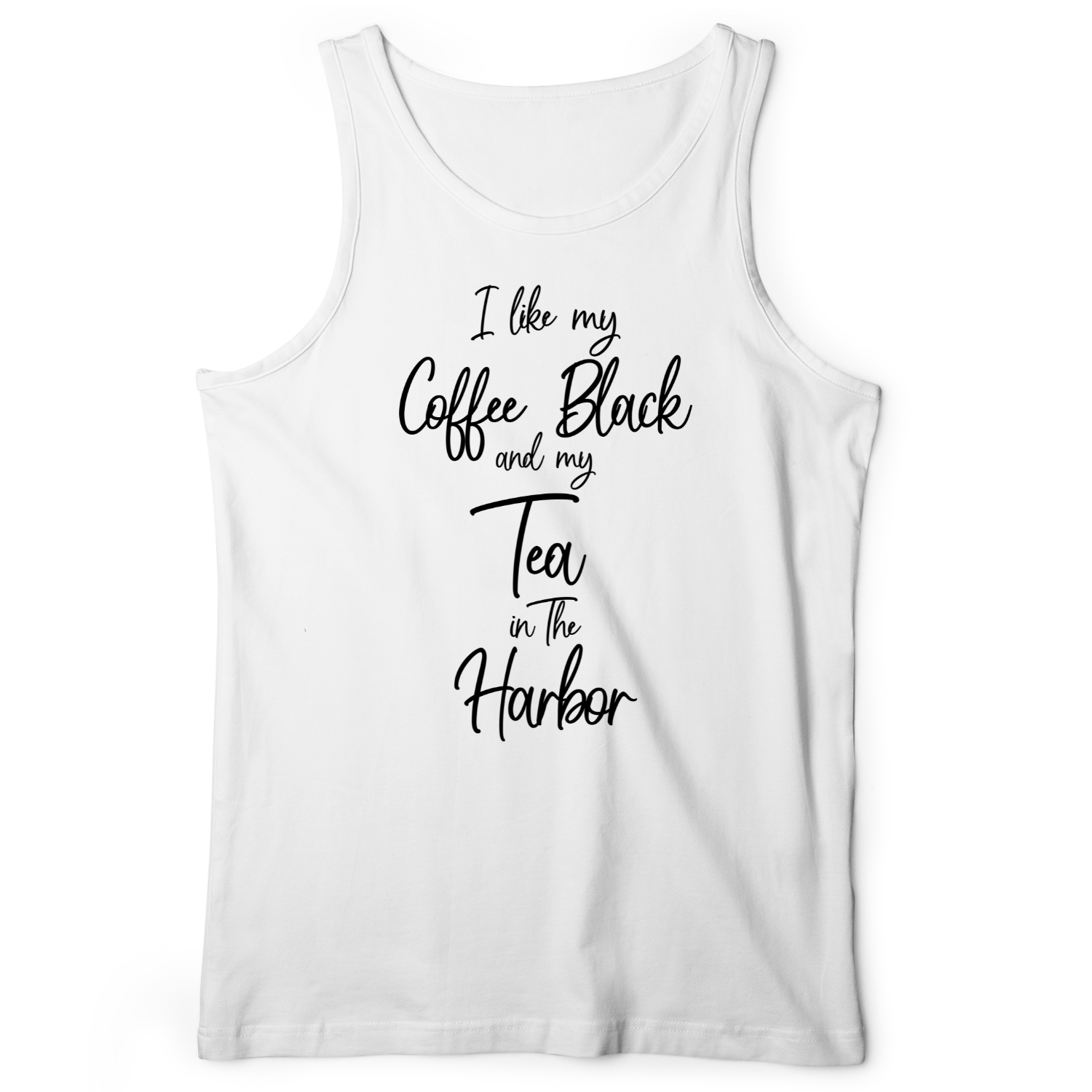 Coffee Black Tank White / XS
