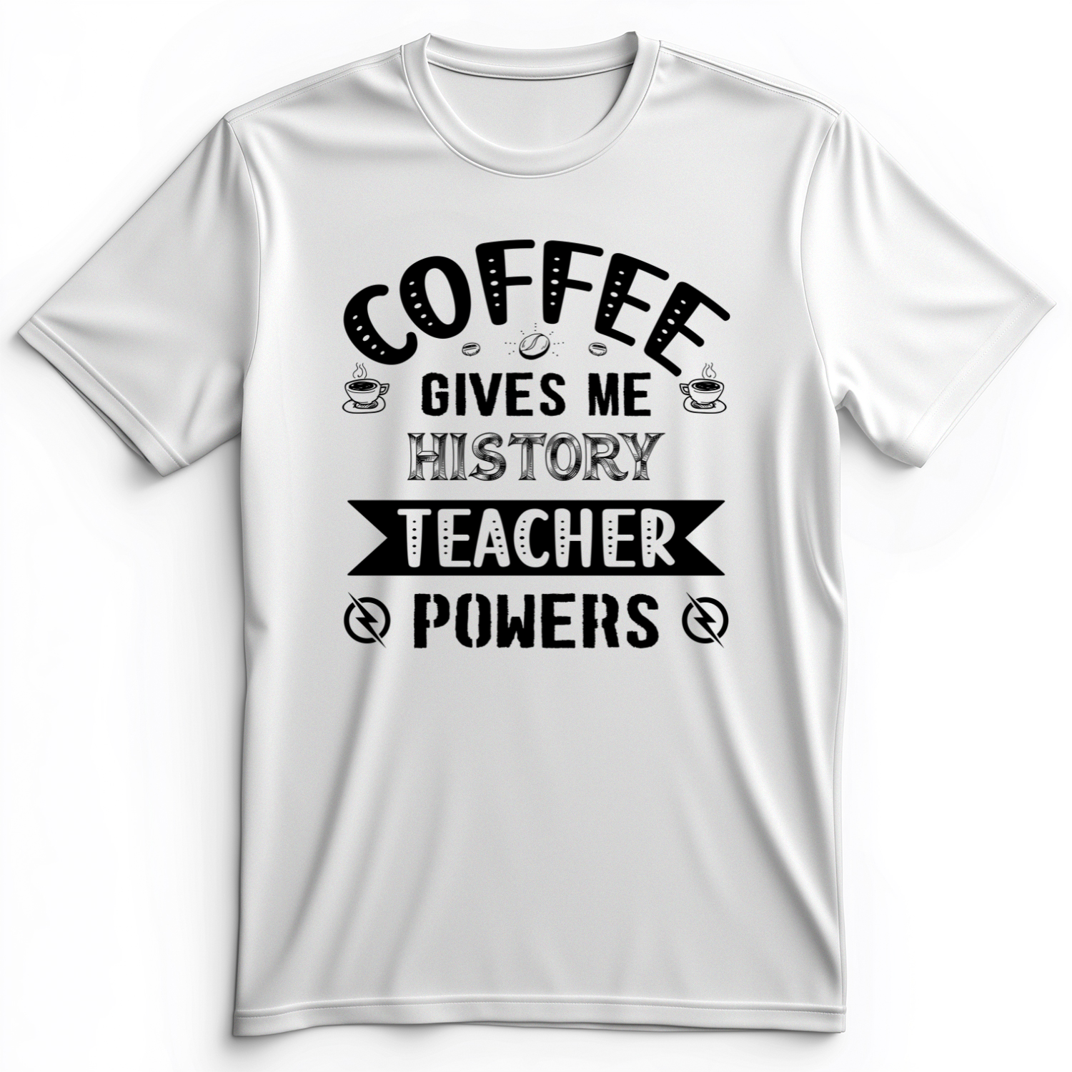 Coffee Power Premium Tee White / S