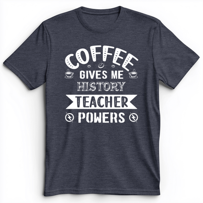 Coffee Power Premium Tee Heather Navy / S