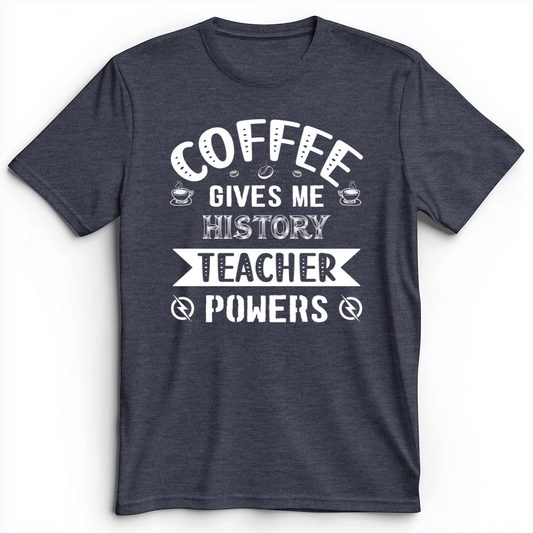 Coffee Power Premium Tee Heather Navy / S