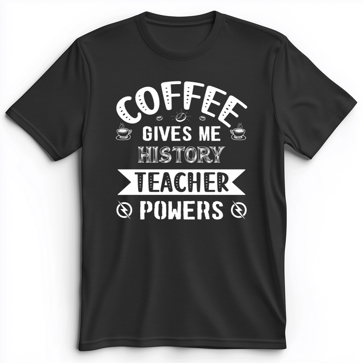 Coffee Power Premium Tee Dark Grey Heather / S