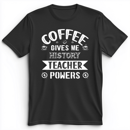 Coffee Power Premium Tee Dark Grey Heather / S
