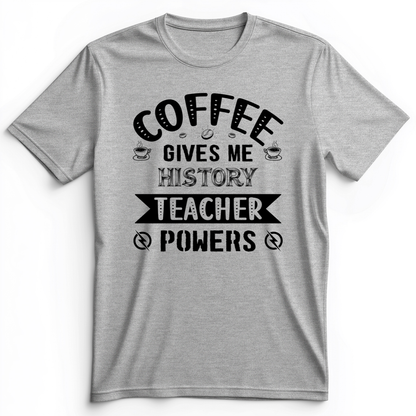 Coffee Power Premium Tee Athletic Heather / S
