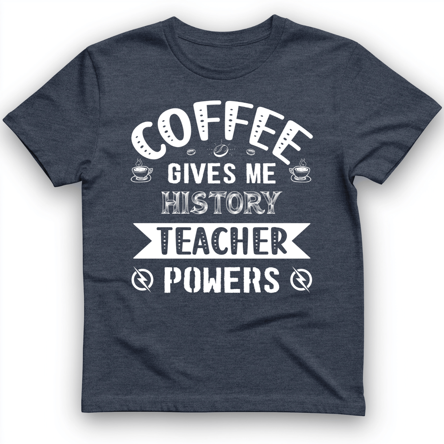 Coffee Power T-Shirt Heather Navy / S