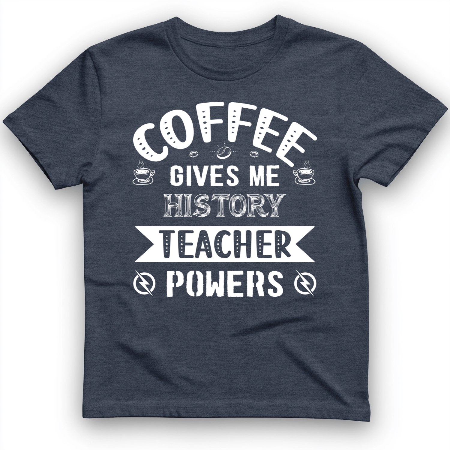 Coffee Power T-Shirt Heather Navy / S