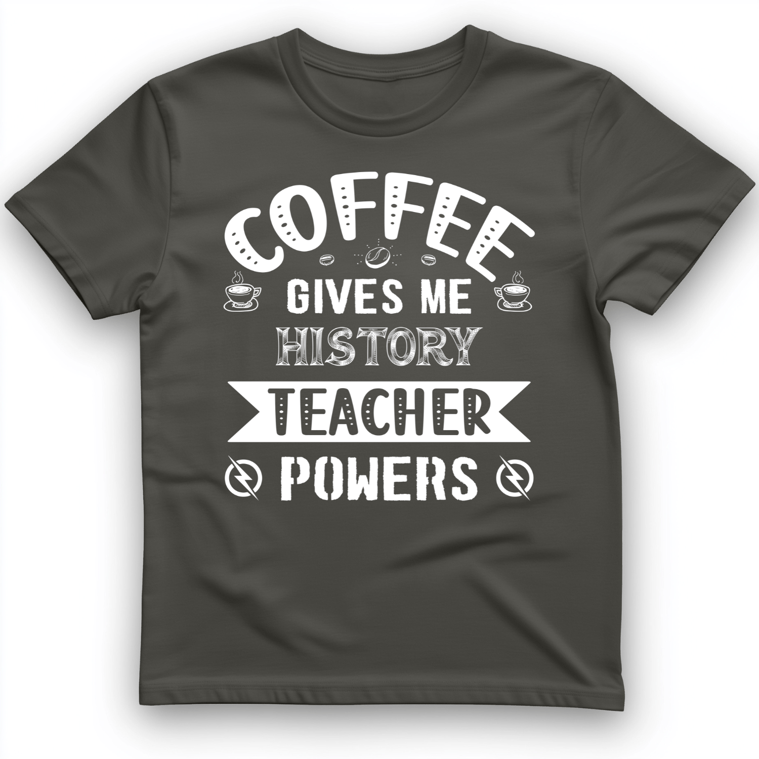 Coffee Power T-Shirt Charcoal / S