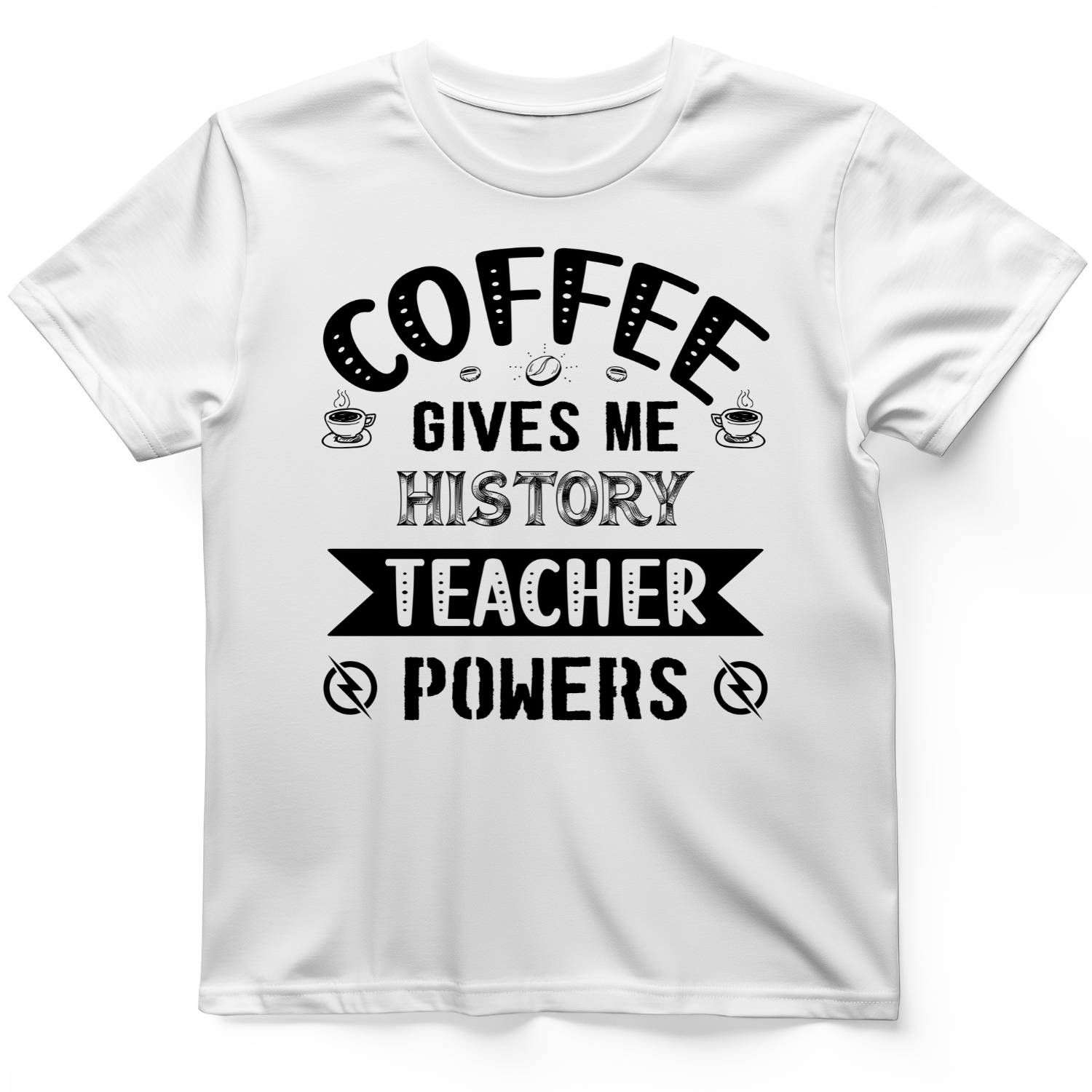 Coffee Power T-Shirt White / S