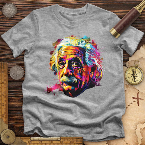 Colorful Albert Einstein T-Shirt Sport Grey / S