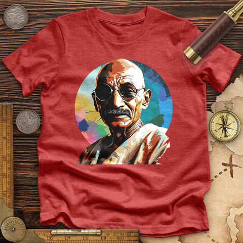 Colorful Ghandi High Quality Tee