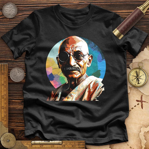 Colorful Ghandi High Quality Tee