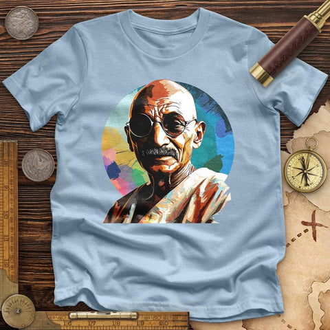 Colorful Ghandi High Quality Tee