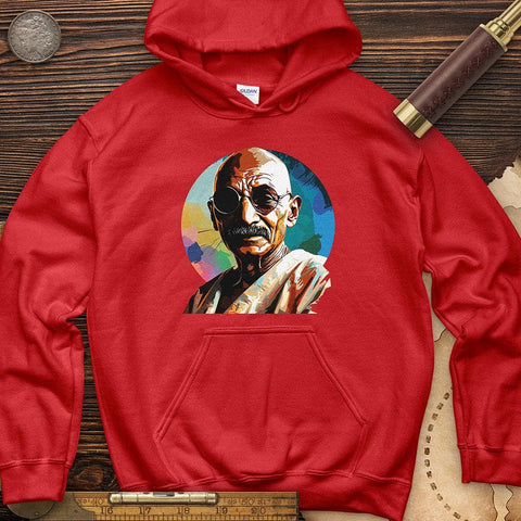 Colorful Ghandi Hoodie Red / S