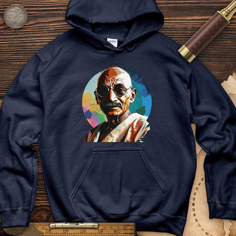 Colorful Ghandi Hoodie Navy / S