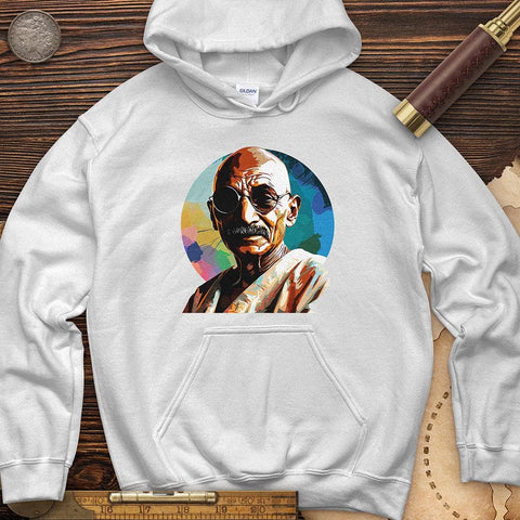 Colorful Ghandi Hoodie White / S