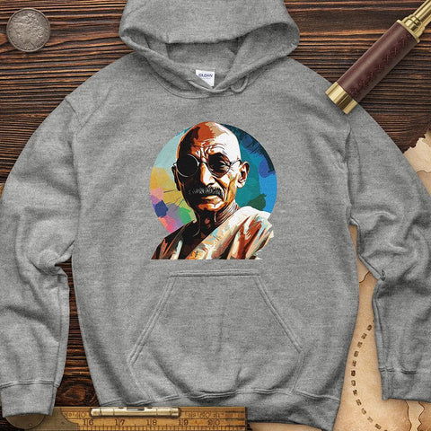 Colorful Ghandi Hoodie Sport Grey / S