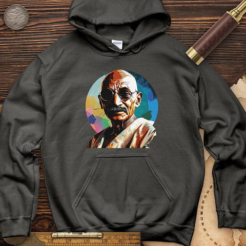 Colorful Ghandi Hoodie Charcoal / S