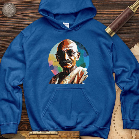 Colorful Ghandi Hoodie Royal / S