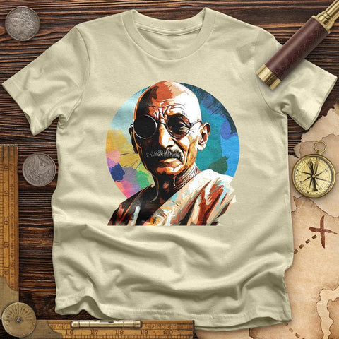 Colorful Ghandi T-Shirt Natural / S