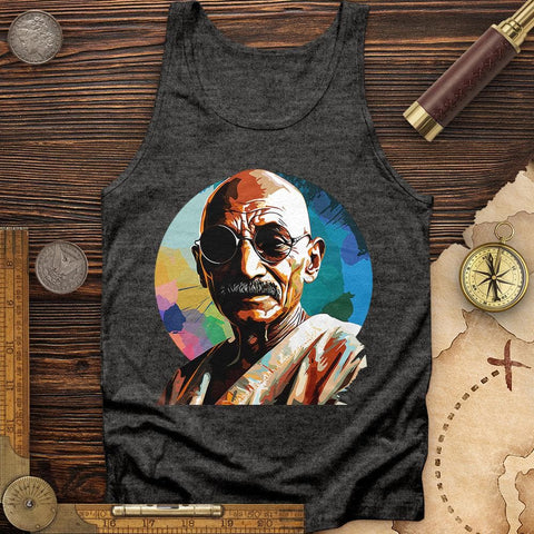 Colorful Ghandi Tank Charcoal Black TriBlend / XS