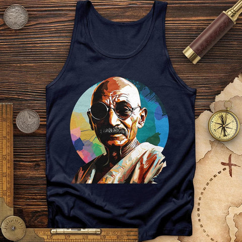 Colorful Ghandi Tank Navy / XS