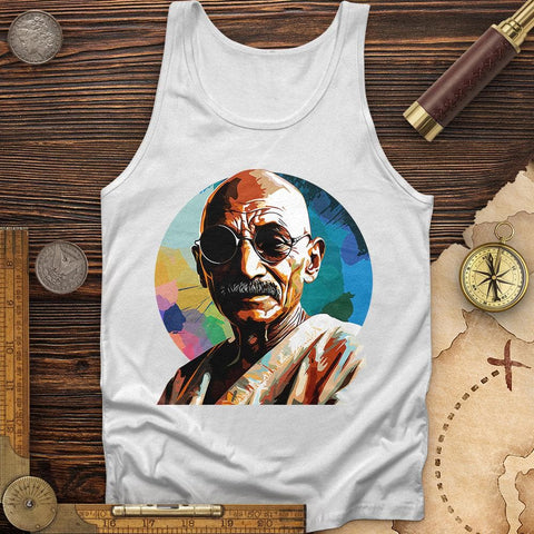 Colorful Ghandi Tank White / XS