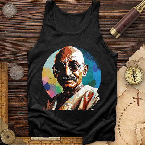 Colorful Ghandi Tank Black / XS