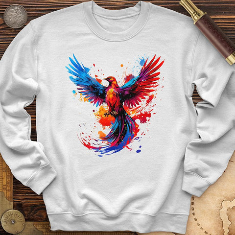 Colorful Phoenix Crewneck White / S