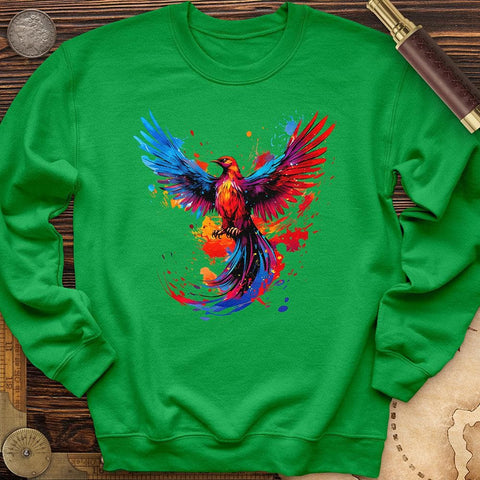 Colorful Phoenix Crewneck Irish Green / S