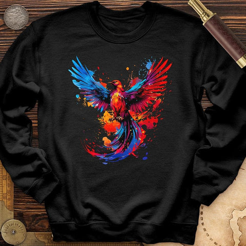 Colorful Phoenix Crewneck Black / S