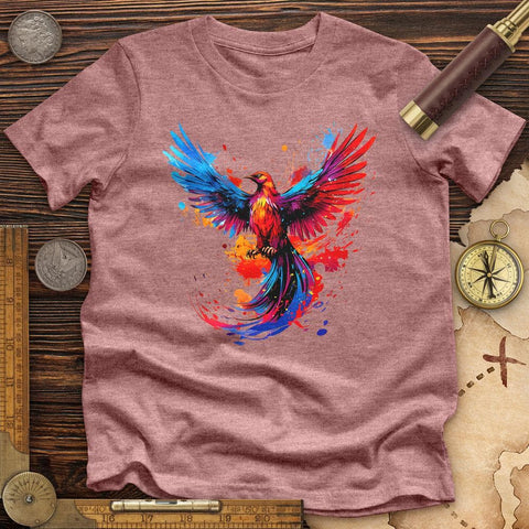 Colorful Phoenix High Quality Tee Heather Mauve / S